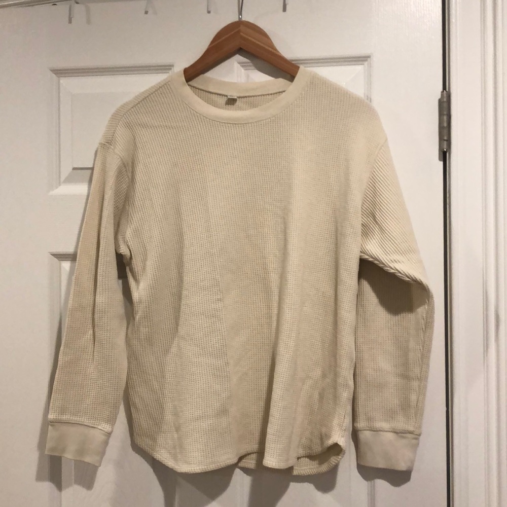 Uniqlo waffle knit long sleeve